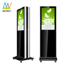 43 inch floor standing network double side screen kiosk